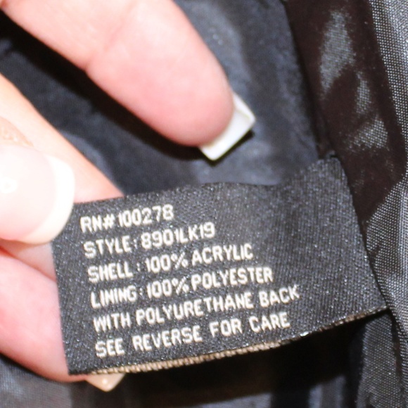 Last Kiss Black/White Pea Coat - Picture 7 of 8